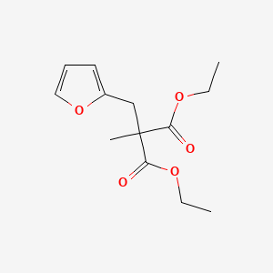 molecular formula C13H18O5 B15210125 Diethyl(furan-2-ylmethyl)(methyl)propanedioate CAS No. 6969-34-2