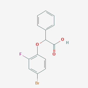 2-(4-Bromo-2-fluorophenoxy)-2-phenylacetic acid