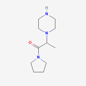 2-(Piperazin-1-yl)-1-(pyrrolidin-1-yl)propan-1-one