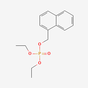 molecular formula C15H19O4P B15210170 Diethyl 1-naphthylmethyl phosphate CAS No. 64050-53-9