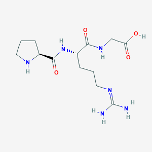 molecular formula C13H24N6O4 B15210180 Pro-Arg-Gly 