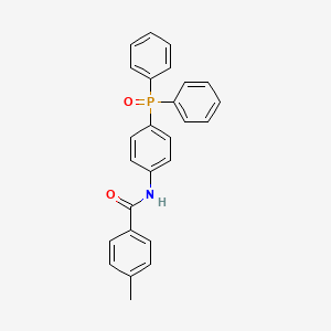 molecular formula C26H22NO2P B15210194 N-(4-(Diphenylphosphoryl)phenyl)-4-methylbenzamide CAS No. 90304-95-3