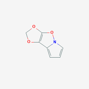 molecular formula C7H5NO3 B15210240 [1,3]Dioxolo[4,5-d]pyrrolo[1,2-b]isoxazole CAS No. 127493-26-9