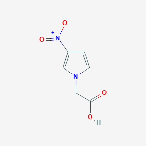 molecular formula C6H6N2O4 B15210244 2-(3-nitro-1H-pyrrol-1-yl)acetic acid CAS No. 250647-52-0