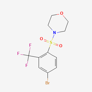 B1521025 4-(4-Bromo-2-trifluoromethyl-benzenesulfonyl)-morpholine CAS No. 877383-38-5