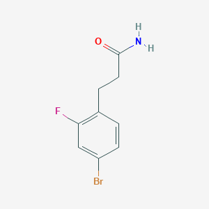 3-(4-Bromo-2-fluorophenyl)propanamide