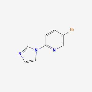 molecular formula C8H6BrN3 B1521027 5-Bromo-2-(1H-imidazol-1-YL)pyridine CAS No. 380381-18-0