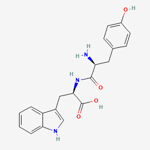 molecular formula C20H21N3O4 B15210302 L-Tyrosyl-D-tryptophan CAS No. 22032-67-3
