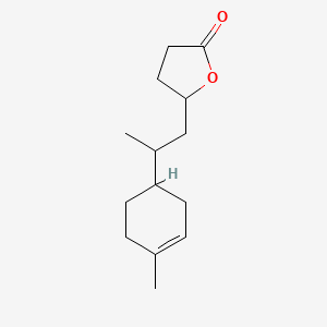 molecular formula C14H22O2 B15210305 Dihydro-5-[2-(4-methyl-3-cyclohexen-1-YL)propyl]furan-2(3H)-one CAS No. 93840-87-0