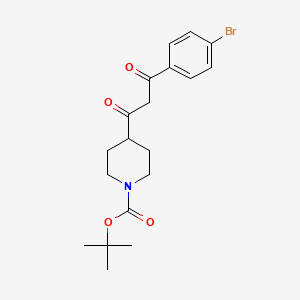 tert-Butyl 4-(3-(4-bromophenyl)-3-oxopropanoyl)piperidine-1-carboxylate