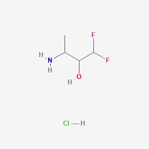 3-Amino-1,1-difluorobutan-2-ol hydrochloride