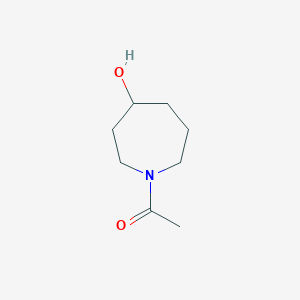 molecular formula C8H15NO2 B1521034 1-(4-Hydroxyazepan-1-yl)ethanone CAS No. 1219828-20-2