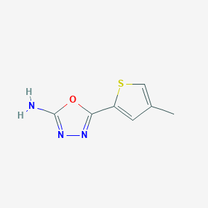 molecular formula C7H7N3OS B1521035 5-(4-Methylthiophen-2-yl)-1,3,4-oxadiazol-2-amine CAS No. 1219827-55-0