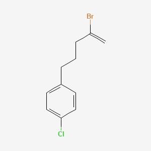 molecular formula C11H12BrCl B1521050 2-Bromo-5-(4-chlorophenyl)-1-pentene CAS No. 1143461-31-7
