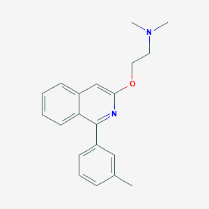 molecular formula C20H22N2O B15210523 N,N-Dimethyl-2-{[1-(3-methylphenyl)isoquinolin-3-yl]oxy}ethan-1-amine CAS No. 89707-18-6