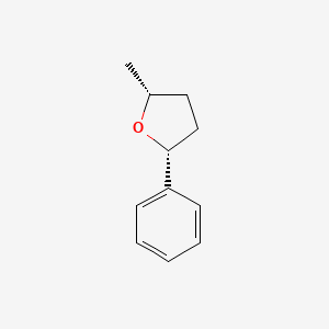 molecular formula C11H14O B15210594 Cis-2-methyl-5-phenyltetrahydrofuran 