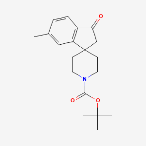 molecular formula C19H25NO3 B1521060 tert-Butyl 6-methyl-3-oxo-2,3-dihydrospiro[indene-1,4'-piperidine]-1'-carboxylate CAS No. 1160247-44-8