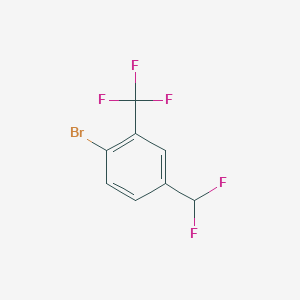 molecular formula C8H4BrF5 B1521064 1-Bromo-4-(difluoromethyl)-2-(trifluoromethyl)benzene CAS No. 1214358-07-2