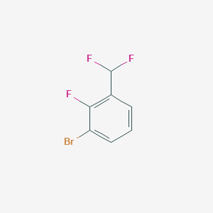 molecular formula C7H4BrF3 B1521065 1-Bromo-3-(difluoromethyl)-2-fluorobenzene CAS No. 1204333-52-7