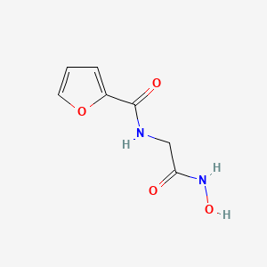 molecular formula C7H8N2O4 B15210681 Acetohydroxamic acid, 2-(2-furamido)- CAS No. 65654-12-8