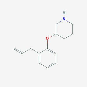 molecular formula C14H19NO B1521069 2-Allylphenyl 3-piperidinyl ether CAS No. 946714-33-6