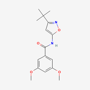 molecular formula C16H20N2O4 B15210729 N-(3-tert-Butyl-1,2-oxazol-5-yl)-3,5-dimethoxybenzamide CAS No. 82558-96-1