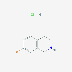 molecular formula C9H11BrClN B1521073 7-Bromo-1,2,3,4-tetrahydroisoquinoline hydrochloride CAS No. 220247-73-4