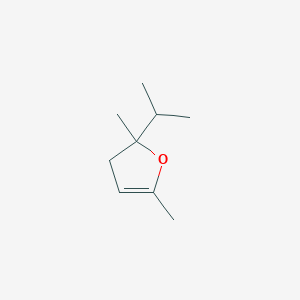 molecular formula C9H16O B15210761 2-Isopropyl-2,5-dimethyl-2,3-dihydrofuran CAS No. 131532-55-3