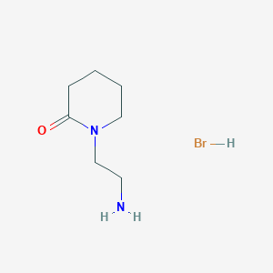 molecular formula C7H15BrN2O B1521077 1-(2-Amino-ethyl)-piperidin-2-one hydrobromide CAS No. 1185303-09-6