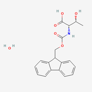 molecular formula C19H21NO6 B1521078 Fmoc-L-threonine monohydrate CAS No. 229957-49-7