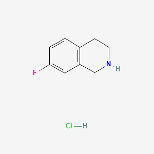 molecular formula C9H11ClFN B1521079 7-Fluoro-1,2,3,4-tetrahydroisoquinoline hydrochloride CAS No. 799274-06-9