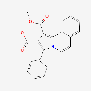 molecular formula C22H17NO4 B15210834 Dimethyl 3-phenylpyrrolo[2,1-a]isoquinoline-1,2-dicarboxylate CAS No. 20958-77-4