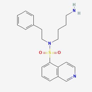 molecular formula C21H25N3O2S B15210851 N-(4-Aminobutyl)-N-(2-phenylethyl)isoquinoline-5-sulfonamide CAS No. 651307-35-6