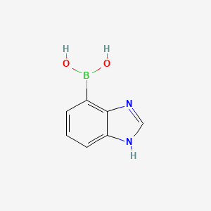 molecular formula C7H7BN2O2 B1521094 1H-苯并咪唑-4-基硼酸 CAS No. 499769-95-8