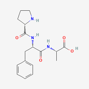 molecular formula C17H23N3O4 B15210978 L-Prolyl-L-phenylalanyl-L-alanine CAS No. 175176-23-5