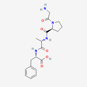 molecular formula C19H26N4O5 B15211003 Glycyl-L-prolyl-L-alanyl-L-phenylalanine CAS No. 438573-01-4