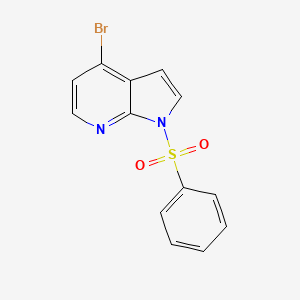 molecular formula C13H9BrN2O2S B1521109 4-Bromo-1-(phenylsulfonyl)-1H-pyrrolo[2,3-B]pyridine CAS No. 889939-25-7