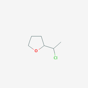 molecular formula C6H11ClO B15211143 2-(1-Chloroethyl)oxolane CAS No. 54173-30-7