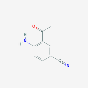 molecular formula C9H8N2O B1521116 3-Acetyl-4-aminobenzonitrile CAS No. 56079-07-3
