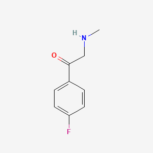 molecular formula C9H10FNO B15211168 1-(4-Fluorophenyl)-2-(methylamino)ethanone CAS No. 766473-59-0