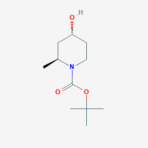 molecular formula C11H21NO3 B1521117 tert-butyl (2S,4R)-4-hydroxy-2-methylpiperidine-1-carboxylate CAS No. 790667-91-3
