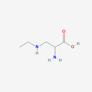 molecular formula C5H12N2O2 B15211172 2-Amino-3-(ethylamino)propanoic acid 