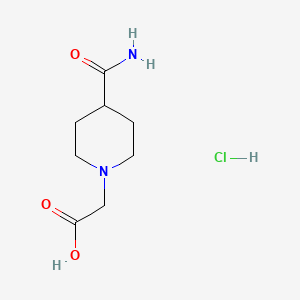 2-(4-Carbamoylpiperidin-1-yl)acetic acid hydrochloride