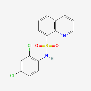 molecular formula C15H10Cl2N2O2S B15211191 N-(2,4-Dichlorophenyl)-8-quinolinesulfonamide CAS No. 158729-27-2