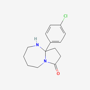 9a-(4-chlorophenyl)-octahydro-1H-pyrrolo[1,2-a][1,3]diazepin-7-one