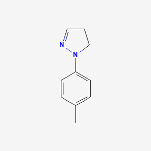 molecular formula C10H12N2 B15211277 1-P-Tolyl-4,5-dihydro-1H-pyrazole 