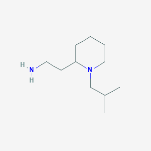 molecular formula C11H24N2 B1521128 2-(1-Isobutylpiperidin-2-YL)ethanamine CAS No. 938459-02-0