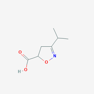 3-Isopropyl-4,5-dihydroisoxazole-5-carboxylic acid