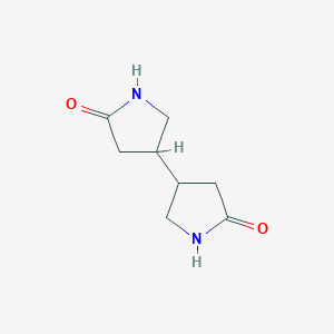 molecular formula C8H12N2O2 B15211310 [3,3'-Bipyrrolidine]-5,5'-dione CAS No. 114601-41-1