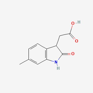 (6-Methyl-2-oxo-2,3-dihydro-1H-indol-3-yl)acetic acid